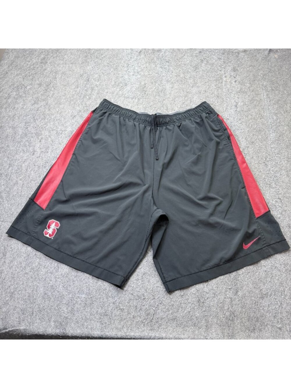 Stanford Cardinal Nike Shorts Men 2XL Black DRI-FIT Performance 11" Training Gym